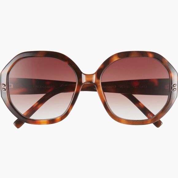 Vince camuto geo oversized fall colors sunglasses - Picture 4 of 5